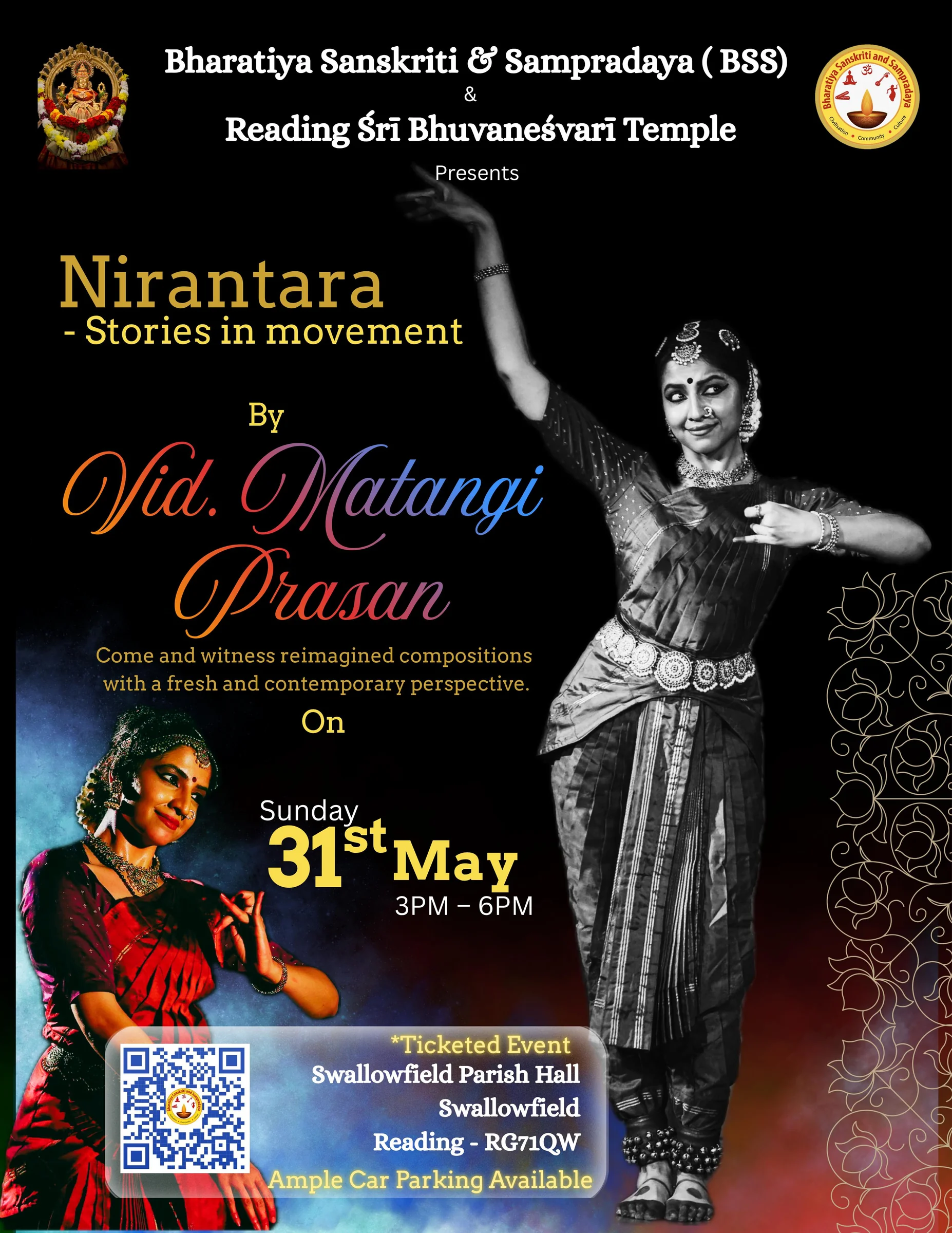 Bharatanaatyam performance: Nirantara - Stories in movement by Vid Matangi Prasan 